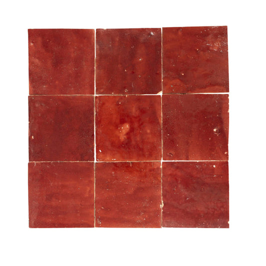 Tegelsample Zelliges Tegel Fez | Rood FZ04
