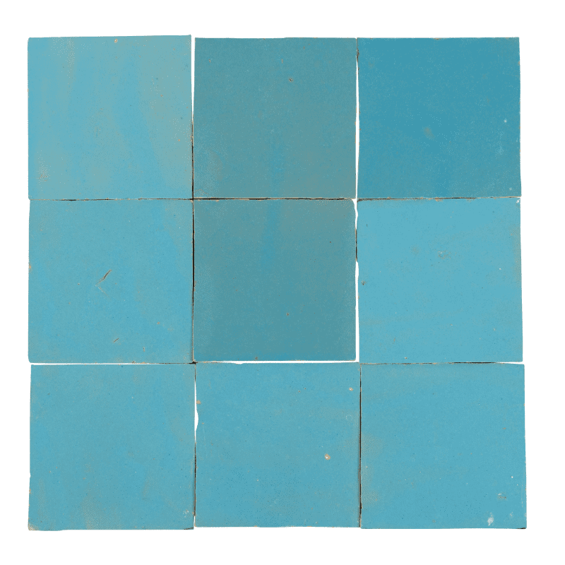 Zelliges Tegel Fez | 10×10 cm Lichtblauw FZ05