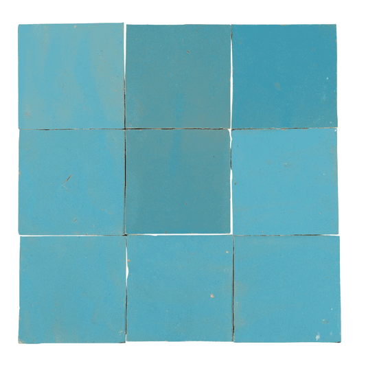 Zelliges Tegel Fez | 10×10 cm Lichtblauw FZ05