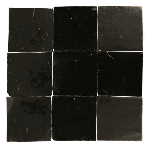 Tegelsample Zelliges Fez | 10×10 cm Zwart FZ11